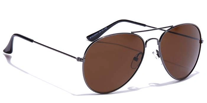 JRS by Coolwinks S15C5665 Brown Tinted Pilot Sunglasses for Men and Women-BROWN-2