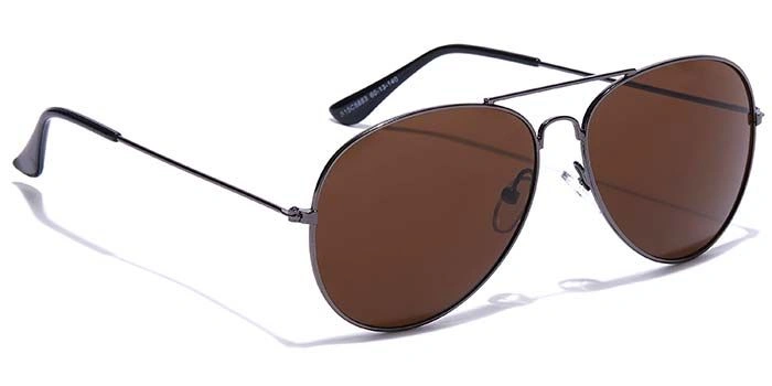 JRS by Coolwinks S15C5883 Brown Tinted Pilot Sunglasses for Men and Women-BROWN-2