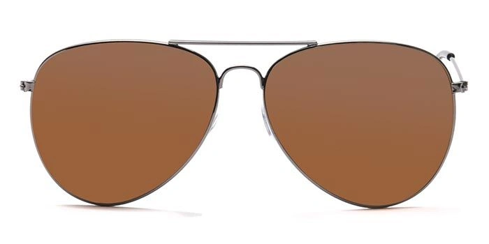 JRS by Coolwinks S15C5904 Brown Tinted Pilot Sunglasses for Men and Women-