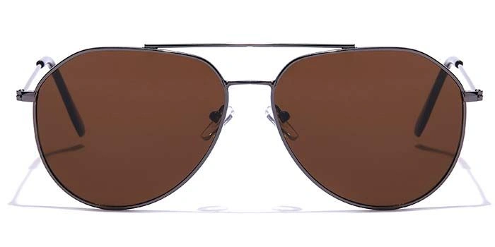 JRS by Coolwinks S15C5946 Brown Tinted Pilot Sunglasses for Men and Women-