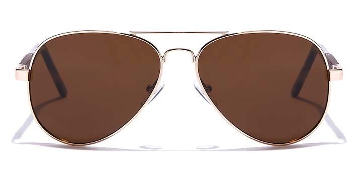 JRS by Coolwinks S15C5967 Brown Tinted Pilot Sunglasses for Men and Women-