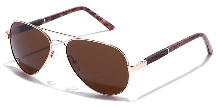 JRS by Coolwinks S15C5967 Brown Tinted Pilot Sunglasses for Men and Women-BROWN-1