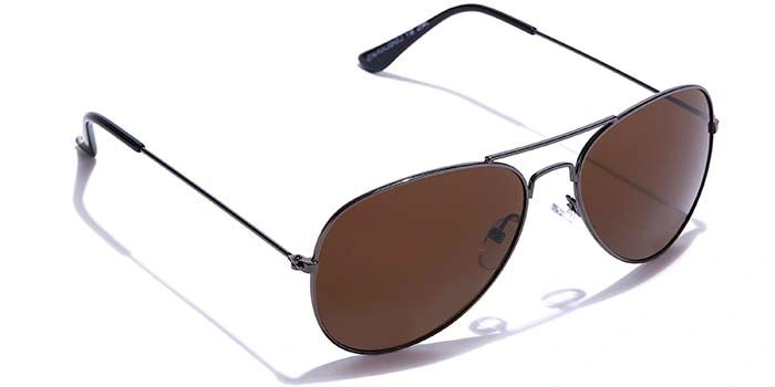 JRS by Coolwinks S15C6009 Brown Tinted Pilot Sunglasses for Men and Women-BROWN-2