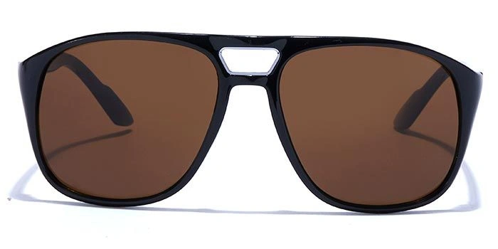 JRS by Coolwinks S15A5820 Brown Tinted Retro Square Sunglasses for Men and Women-