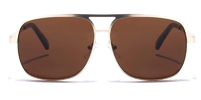 JRS by Coolwinks S15B5644 Brown Tinted Retro Square Sunglasses for Men and Women-