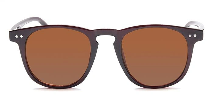 JRS by Coolwinks S15B5763 Brown Tinted Retro Square Sunglasses for Men and Women-