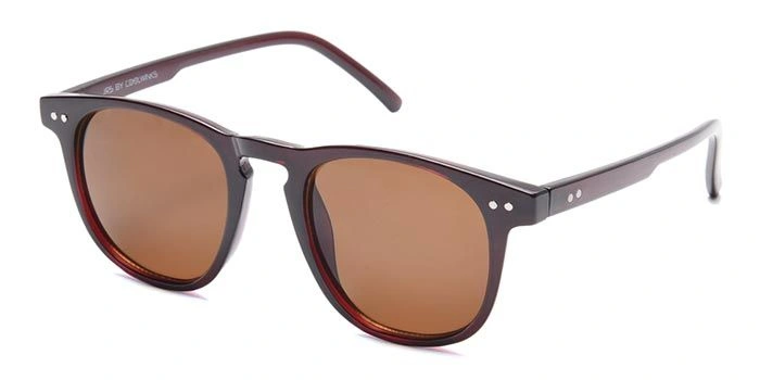 JRS by Coolwinks S15B5763 Brown Tinted Retro Square Sunglasses for Men and Women-BROWN-1