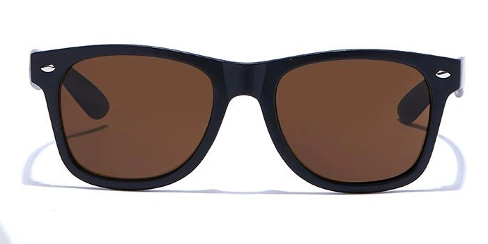 JRS by Coolwinks S15B5841 Brown Tinted Retro Square Sunglasses for Men and Women-