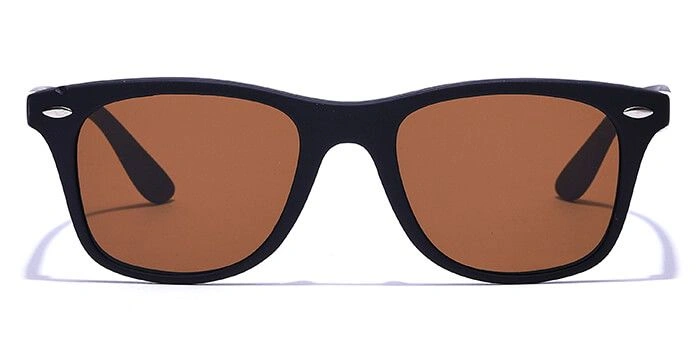 JRS by Coolwinks S15B6344 Brown Tinted Retro Square Sunglasses for Men and Women-