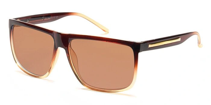 JRS by Coolwinks S15C6362 Brown Tinted Retro Square Sunglasses for Men and Women-BROWN-1