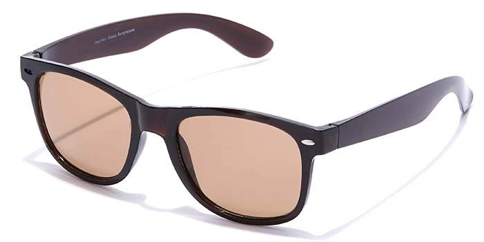 JRS by Coolwinks S15C6516 Brown Tinted Retro Square Sunglasses for Men and Women-BROWN-1