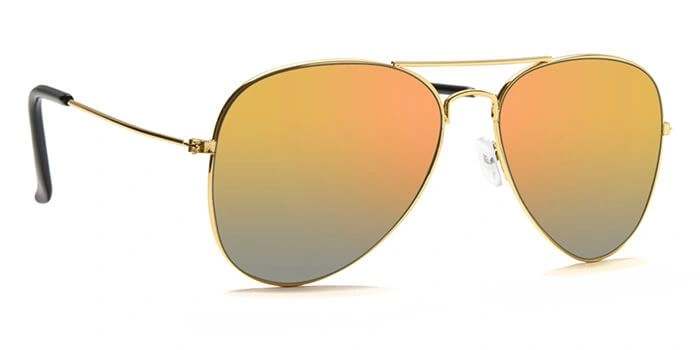 JRS by Coolwinks S25A6303 Gold Mirror Pilot Sunglasses for Men and Women-GOLD-2