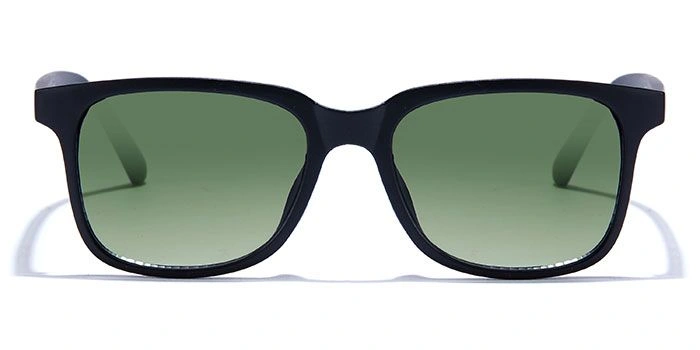 JRS by Coolwinks S35C5928 Green Gradient Retro Square Sunglasses for Men and Women-