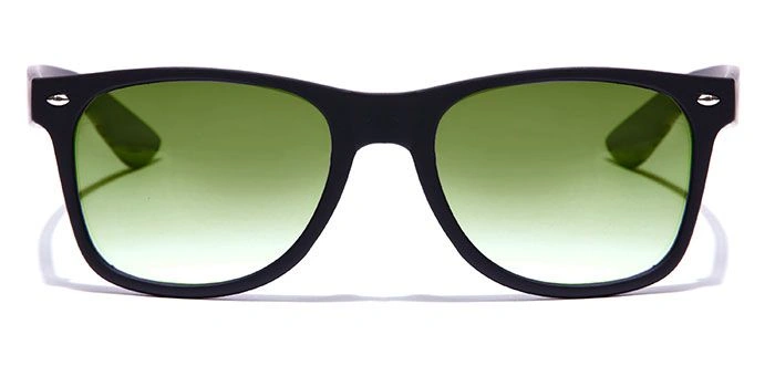 JRS by Coolwinks S35C6550 Green Gradient Retro Square Sunglasses for Men and Women-