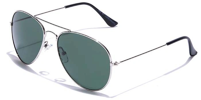 JRS by Coolwinks S35A5667 Green Tinted Pilot Sunglasses for Men and Women-GREEN-1