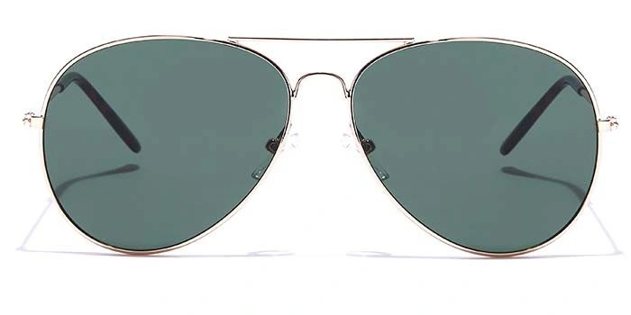 JRS by Coolwinks S35A5885 Green Tinted Pilot Sunglasses for Men and Women-