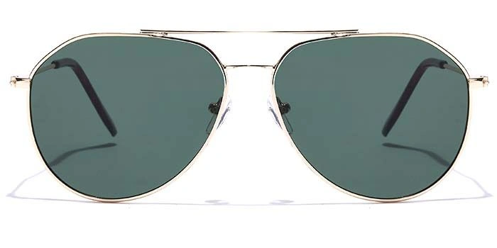 JRS by Coolwinks S35A5948 Green Tinted Pilot Sunglasses for Men and Women-