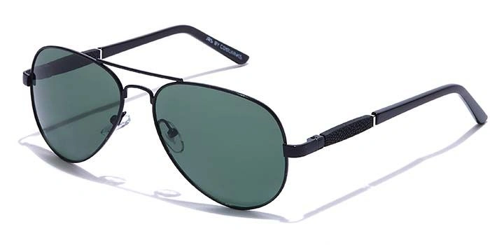 JRS by Coolwinks S35A5969 Green Tinted Pilot Sunglasses for Men and Women-GREEN-1