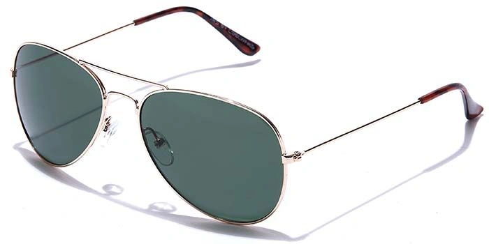 JRS by Coolwinks S35A6011 Green Tinted Pilot Sunglasses for Men and Women-GREEN-1