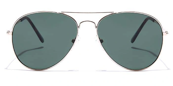 JRS by Coolwinks S35B5667 Green Tinted Pilot Sunglasses for Men and Women-