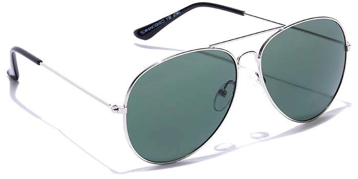 JRS by Coolwinks S35B5885 Green Tinted Pilot Sunglasses for Men and Women-GREEN-2