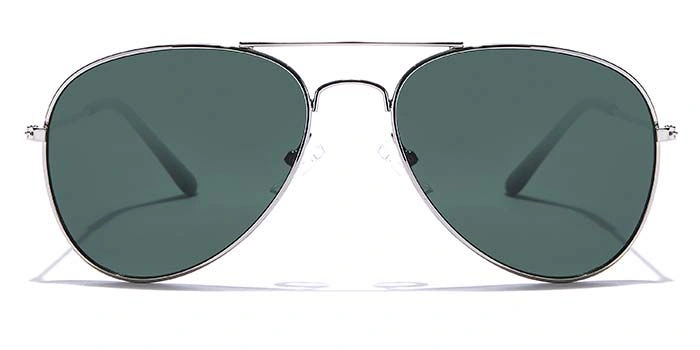 JRS by Coolwinks S35B6011 Green Tinted Pilot Sunglasses for Men and Women-