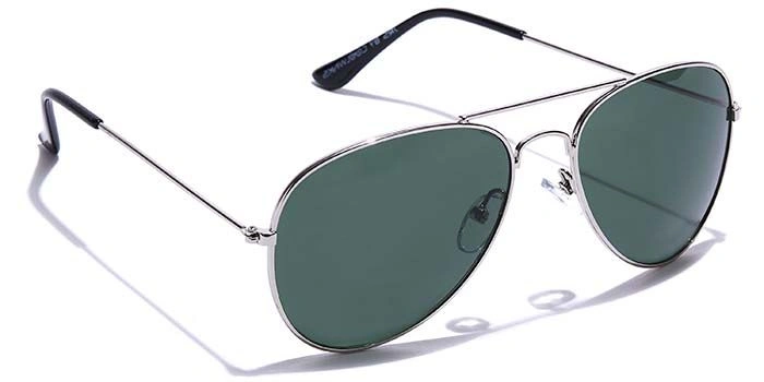 JRS by Coolwinks S35B6011 Green Tinted Pilot Sunglasses for Men and Women-GREEN-2