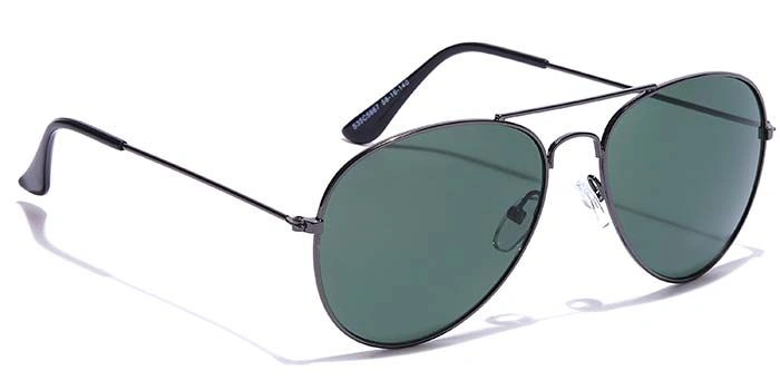 JRS by Coolwinks S35C5667 Green Tinted Pilot Sunglasses for Men and Women-GREEN-2