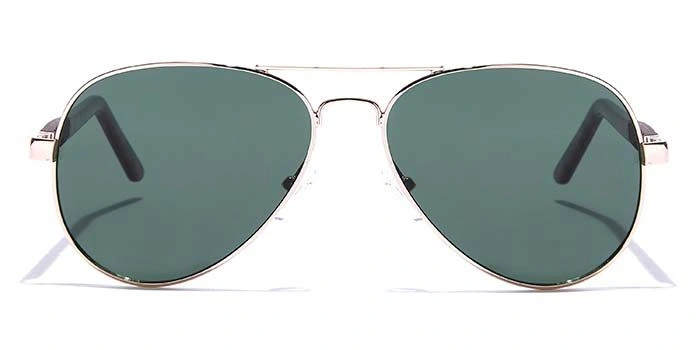 JRS by Coolwinks S35C5969 Green Tinted Pilot Sunglasses for Men and Women-