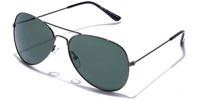 JRS by Coolwinks S35C6011 Green Tinted Pilot Sunglasses for Men and Women-GREEN-1