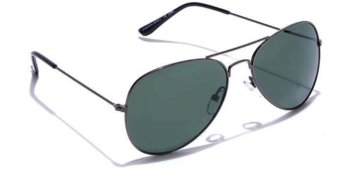 JRS by Coolwinks S35C6011 Green Tinted Pilot Sunglasses for Men and Women-GREEN-2