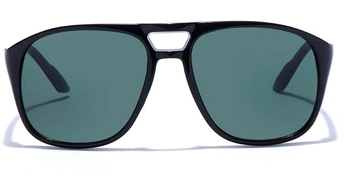 JRS by Coolwinks S35A5822 Green Tinted Retro Square Sunglasses for Men and Women-