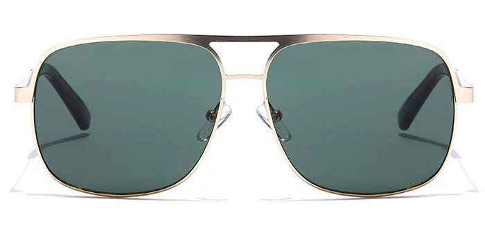 JRS by Coolwinks S35B5646 Green Tinted Retro Square Sunglasses for Men and Women-