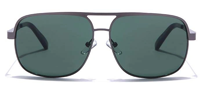 JRS by Coolwinks S35C5646 Green Tinted Retro Square Sunglasses for Men and Women-