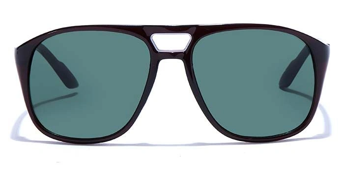 JRS by Coolwinks S35C5822 Green Tinted Retro Square Sunglasses for Men and Women-