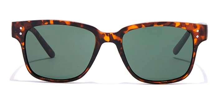 JRS by Coolwinks S35C5864 Green Tinted Retro Square Sunglasses for Men and Women-