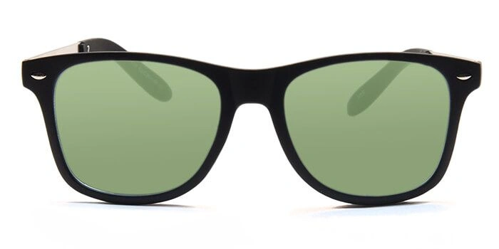 JRS by Coolwinks S35C6377 Green Tinted Retro Square Sunglasses for Men and Women-