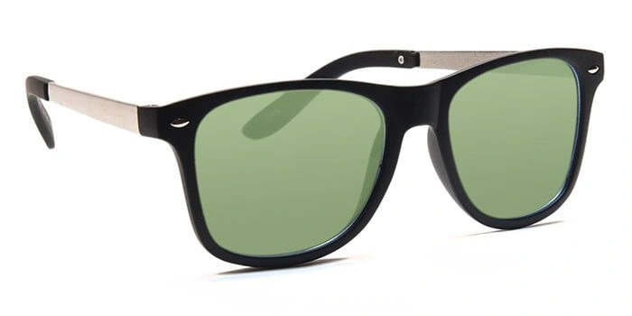 JRS by Coolwinks S35C6377 Green Tinted Retro Square Sunglasses for Men and Women-GREEN-2