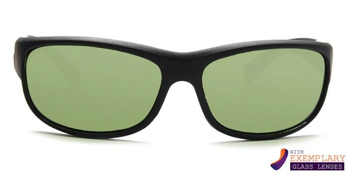 JRS by Coolwinks S25B4935 Green Tinted Wraparound Sunglasses for Men and Women-