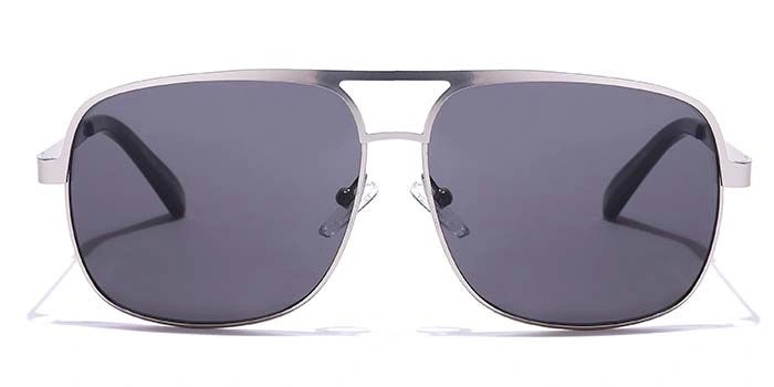 JRS by Coolwinks S16A5642 Grey Tinted Retro Square Sunglasses for Men and Women-