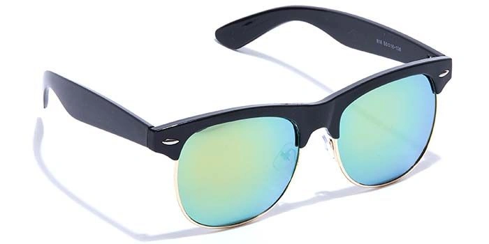 JRS by Coolwinks S67B6400 MultiColor Mirror Clubmaster Sunglasses for Men and Women-MULTICOLOR-2