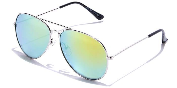 JRS by Coolwinks S15B5898 Multicolor Mirror Pilot Sunglasses for Men and Women-MULTICOLOR-1