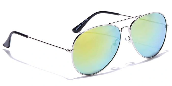 JRS by Coolwinks S15B5898 Multicolor Mirror Pilot Sunglasses for Men and Women-MULTICOLOR-2