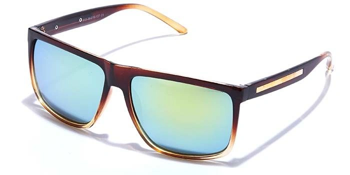 JRS by Coolwinks S67C6396 MultiColor Mirror Retro Square Sunglasses for Men and Women-MULTICOLOR-1