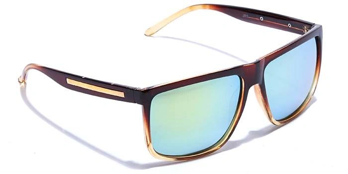 JRS by Coolwinks S67C6396 MultiColor Mirror Retro Square Sunglasses for Men and Women-MULTICOLOR-2