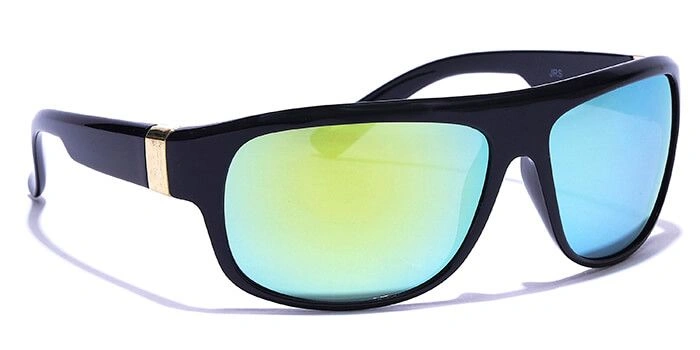 JRS by Coolwinks S67A6337 Multicolor Mirror Wraparound Sunglasses for Men and Women-MULTICOLOR-2