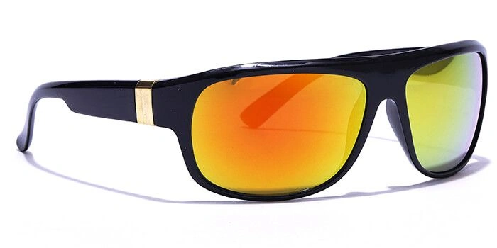 JRS by Coolwinks S67C6337 Multicolor Mirror Wraparound Sunglasses for Men and Women-MULTICOLOR-2