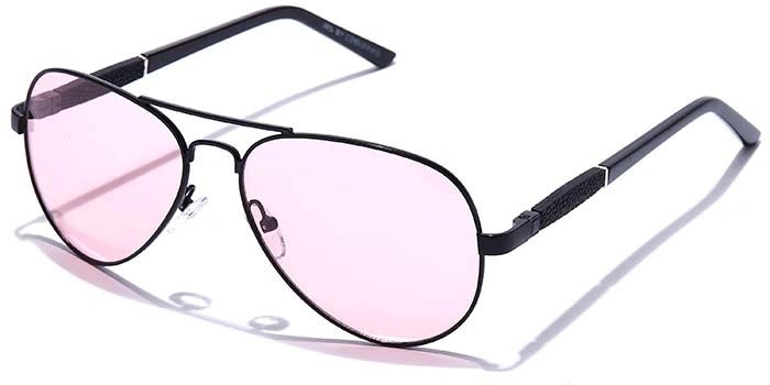 JRS by Coolwinks S23A5977 Pink Tinted Pilot Sunglasses for Men and Women-PINK-1