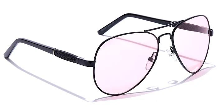JRS by Coolwinks S23A5977 Pink Tinted Pilot Sunglasses for Men and Women-PINK-2