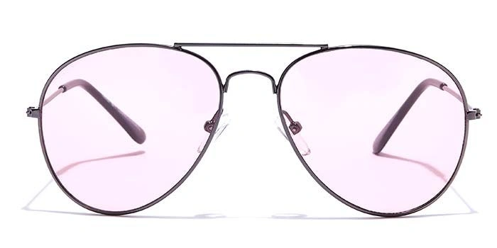 JRS by Coolwinks S23C5675 Pink Tinted Pilot Sunglasses for Men and Women-